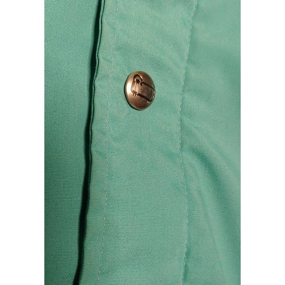 Vintage Woolrich USA Woman Medium Coat Jacket Teal Pink Wool Lined Collar Winter - Picture 4 of 9